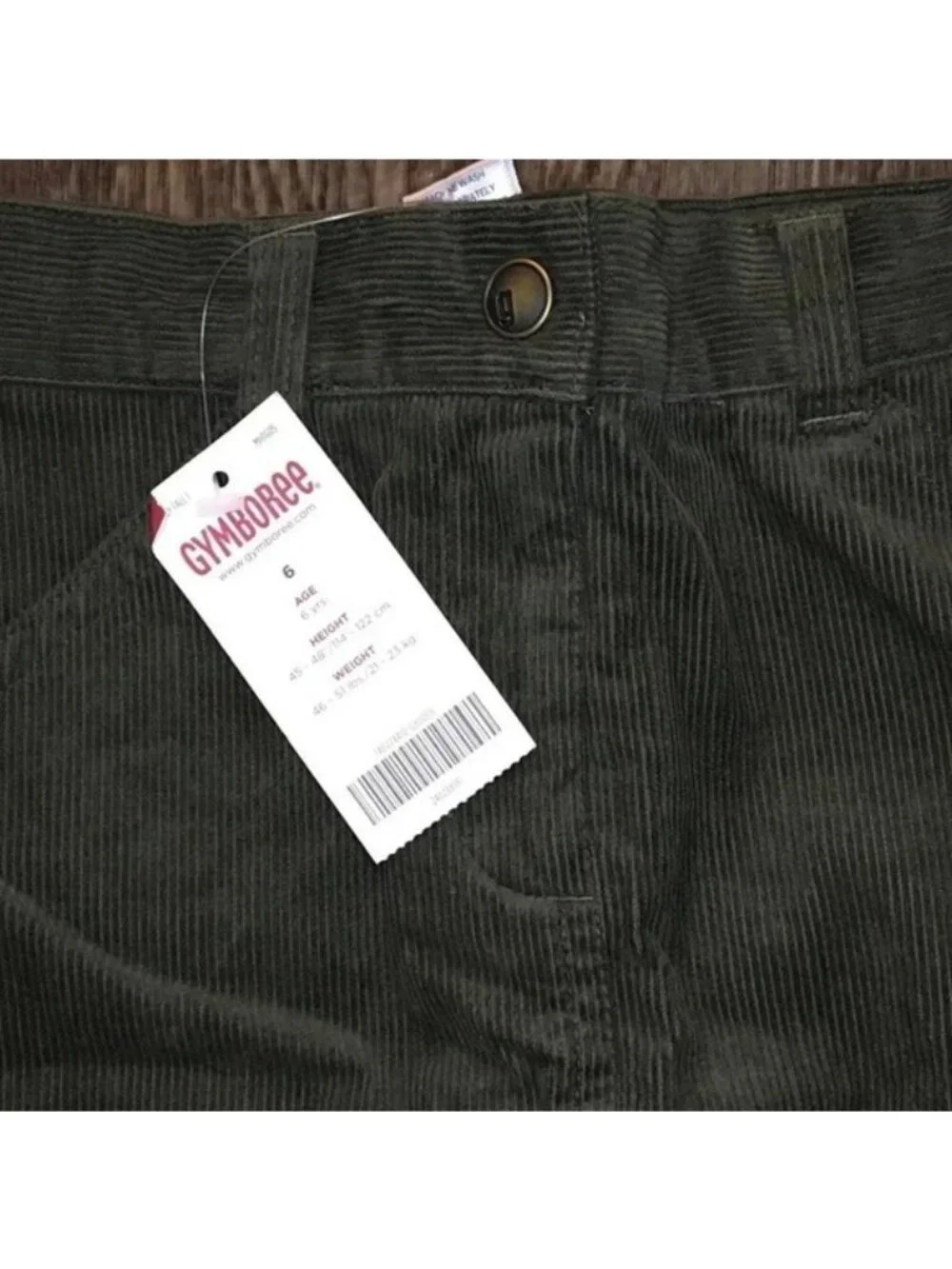 Gymboree Dark Green Corduroy Floral Embroidered Skort Girl’s Size 6 NWT v6x